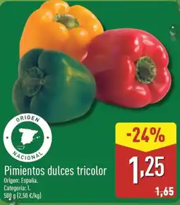 ALDI Pimientos dulces tricolor oferta