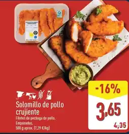 ALDI Solomillo de pollo crujiente oferta