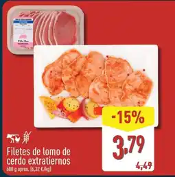 ALDI Filetes de lomo de cerdo extratiernos oferta