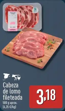 ALDI Cabeza de lomo fileteada oferta