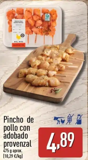 ALDI Pincho de pollo con adobado provenzal oferta