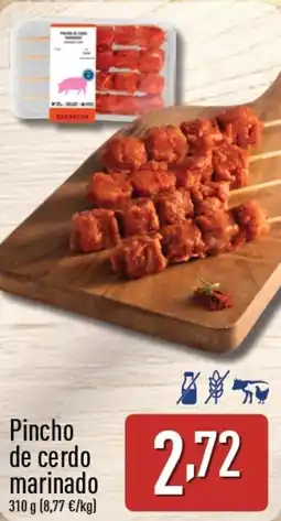 ALDI Pincho de cerdo marinado oferta