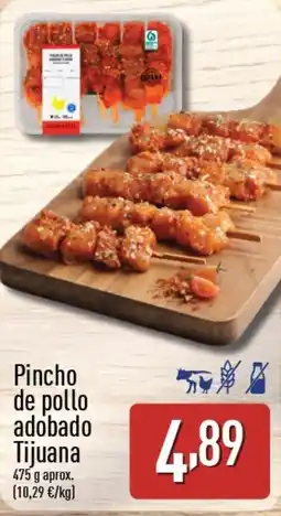ALDI Pincho de pollo adobado oferta