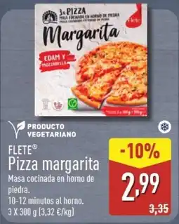 ALDI FLETE Pizza margarita oferta