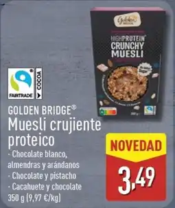 ALDI GOLDEN BRIDGE Muesli crujiente proteico oferta