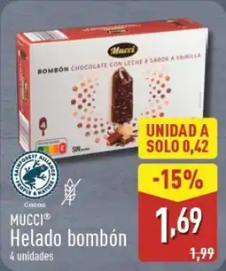 ALDI MUCCI Helado bombón oferta
