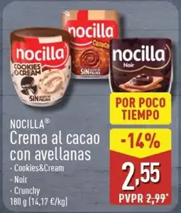ALDI NOCILLA Crema al cacao con avellanas oferta