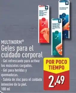 ALDI MULTINORM Geles para el cuidado corporal oferta
