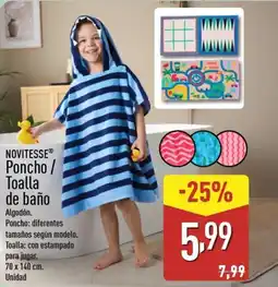 ALDI NOVITESSE Poncho / Toalla de baño oferta