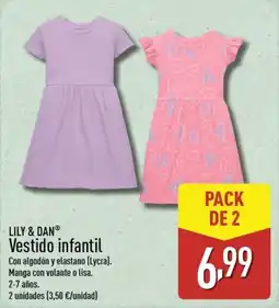 ALDI LILY & DAN Vestido infantil oferta