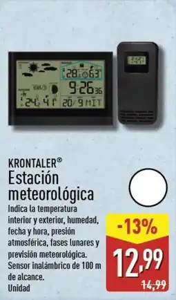ALDI KRONTALER Estación meteorológica oferta