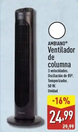 ALDI AMBIANO Ventilador de columna oferta