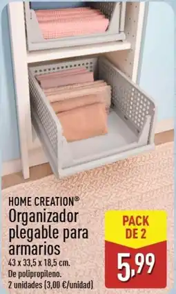 ALDI HOME CREATION Organizador plegable para armarios oferta