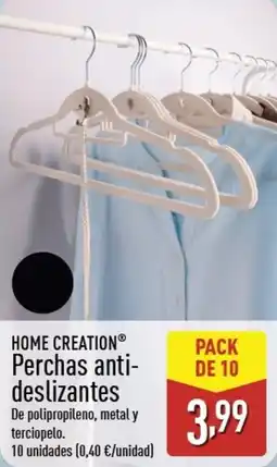 ALDI HOME CREATION Perchas anti- deslizantes oferta