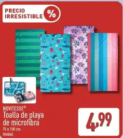ALDI NOVITESSE Toalla de playa de microfibrá oferta