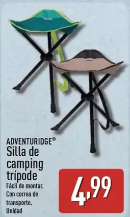 ALDI ADVENTURIDGE Silla de camping trípode oferta