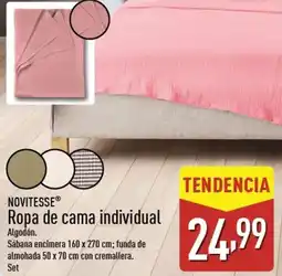 ALDI NOVITESSE Ropa de cama individual oferta