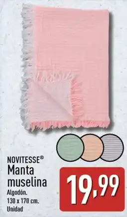 ALDI NOVITESSE Manta muselina oferta