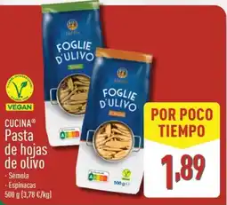 ALDI CUCINA Pasta de hojas de olivo oferta