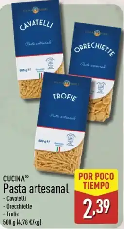 ALDI CUCINA Pasta artesanal oferta