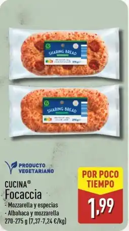ALDI CUCINA Focaccia oferta