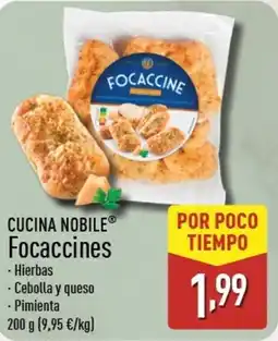 ALDI CUCINA NOBILE Focaccines oferta
