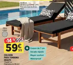 Centrakor Colchón para tumbona odalys oferta