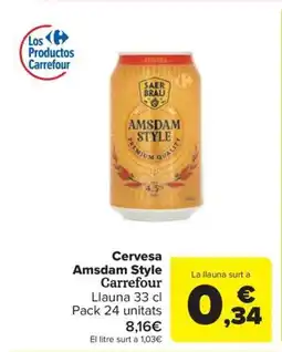 Carrefour Express Cervesa Amsdam Style Carrefour oferta