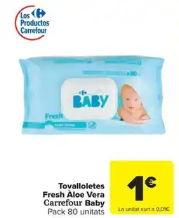 Carrefour Express Tovalloletes Fresh Aloe Vera Carrefour Baby oferta