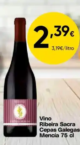 FROIZ Vino Ribeira Sacra Cepas Galegas Mencía oferta