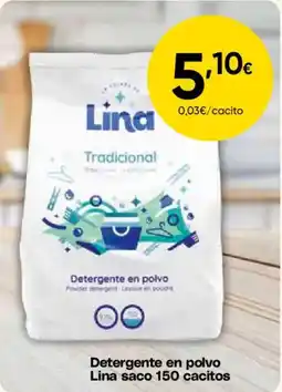 FROIZ LINA Detergente en polvo saco 150 cacitos oferta