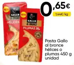 FROIZ GALLO Pasta al bronce hélices o plumas oferta
