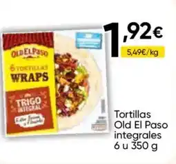FROIZ OLD EL PASO Tortillas integrales 6 u oferta