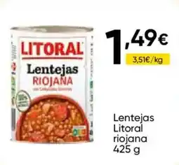 FROIZ LITORAL Lentejas riojan oferta