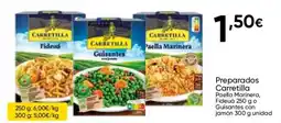 FROIZ CARRETILLA Preparados Paella Marinera, Fideuá o Guisantes con jamón oferta