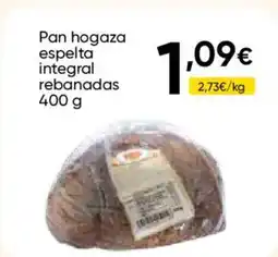 FROIZ Pan hogaza espelta integral rebanadas oferta
