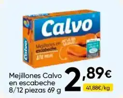 FROIZ CALVO Mejillones en escabeche 8/12 piezas oferta