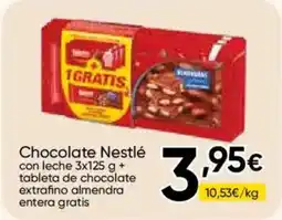 FROIZ Chocolate Nestlé con leche+ tableta de chocolate extrafino almendra entera gratis oferta