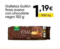 FROIZ GULLON Galletas finas avena con chocolate negro oferta