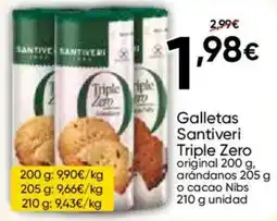 FROIZ SANIVERI Galletas Triple Zero original arándanos o cacao Nibs oferta