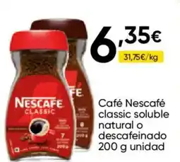 FROIZ NESCAFE Café classic soluble natural o descafeinado oferta