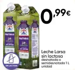 FROIZ LARSA Leche sin lactosa desnatada o semidesnatada oferta