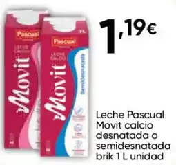 FROIZ PASCUAL Leche Movit calcio desnatada o semidesnatada oferta