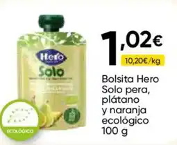 FROIZ HERO Bolsita Solo pera, plátano y naranja ecológico oferta