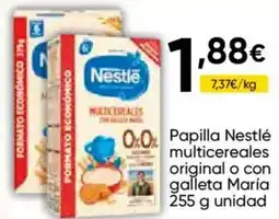 FROIZ NESTLE Papilla multicereales original o con galleta María oferta