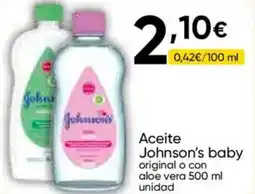 FROIZ Aceite Johnson's baby original o con aloe vera oferta