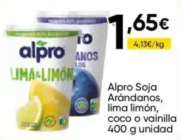 FROIZ Alpro Soja Arándanos, lima limón, coco o vainilla oferta