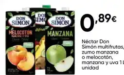 FROIZ DON SIMON Néctar multifrutas, zumo manzana o melocotón, manzana y uva oferta