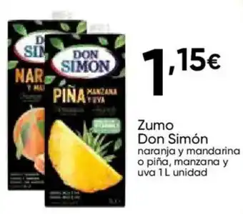 FROIZ DON SIMON Zumo naranja y mandarina o piña, manzana y uva oferta