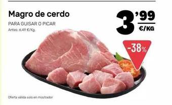 AhorraMas Magro De Cerdo oferta